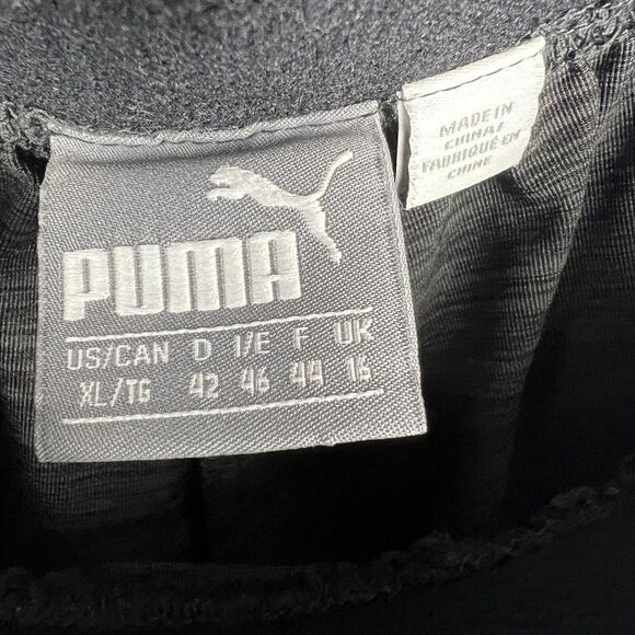 Puma Women's Joggers Charcoal Gray Black Logo Waistband Pockets Stretch Size‎ XL - Picture 10 of 13